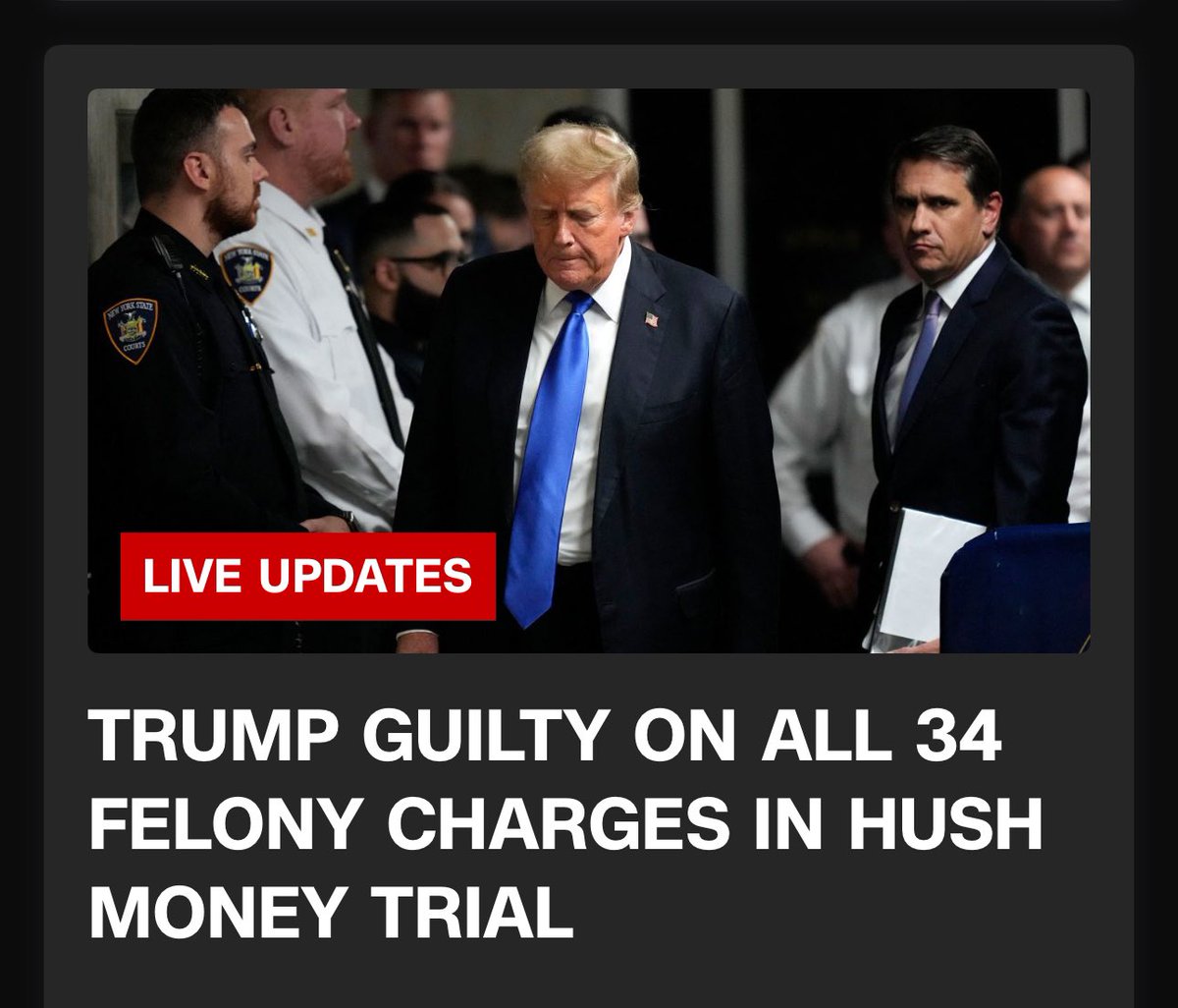 airtyte's tweet photo. @mrandystevens @loganb @danabrams 🤣🤣🤣🤣 Trump is still guilty!! https://t.co/D8SYQe7D2g