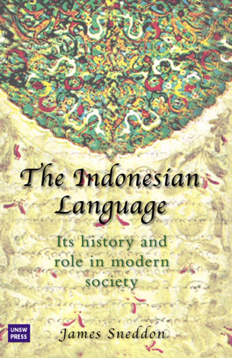 CatatNusantara's tweet image. James Sneddon
THE INDONESIAN LANGUAGE: ITS HISTORY AND ROLE IN MODERN SOCIETY 
Sydney: UNSW Press, 2003

Unduh : tinyurl.com/bdfp6da3

#bahasa
#bahasaindonesia 
#bahasamelayu 
#sejarahbahasaindonesia 
#sejarahindonesia 
#sejarahnusantara 
#catatanindonesia 
#catatannusantara