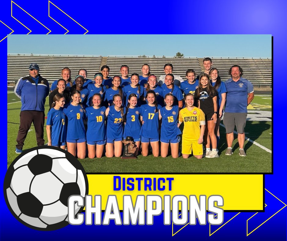 Congratulations to the girls soccer team on back-to-back District titles. Good luck in Regionals!