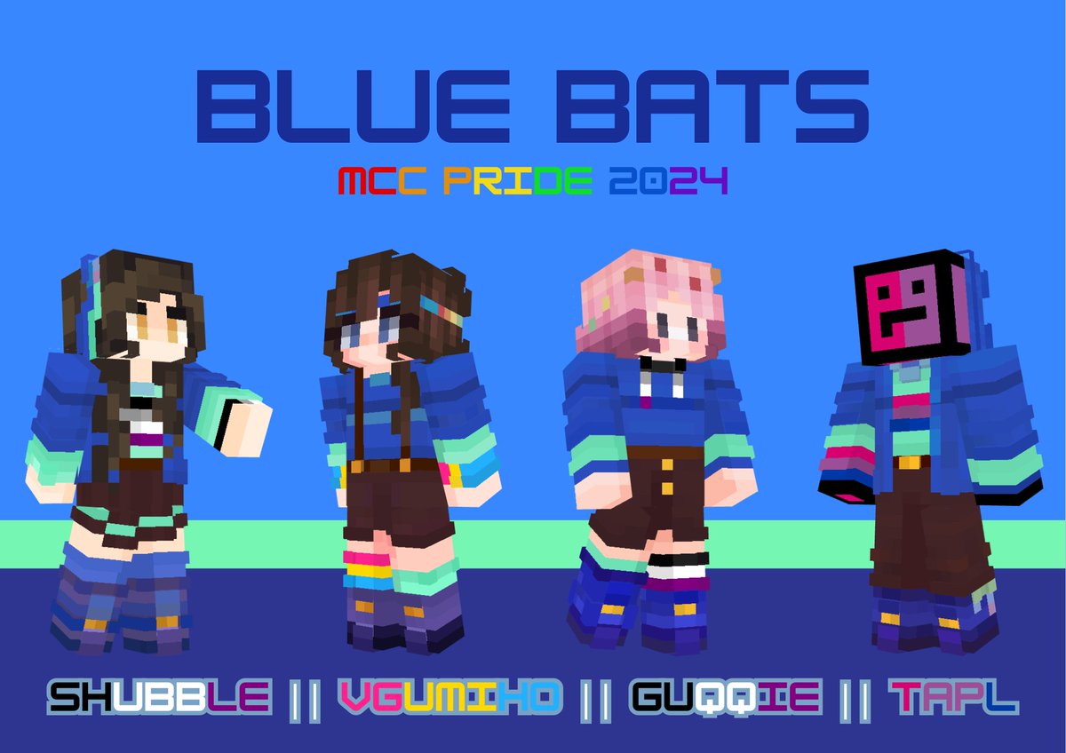 MCCP24 Blue Bats skins! @shelbygraces @vGumiho @guqqie @TapLHarV #gumiart #taplfanart #guqqiefanart #shubblefanart #mccskins #mccfanart #mcc