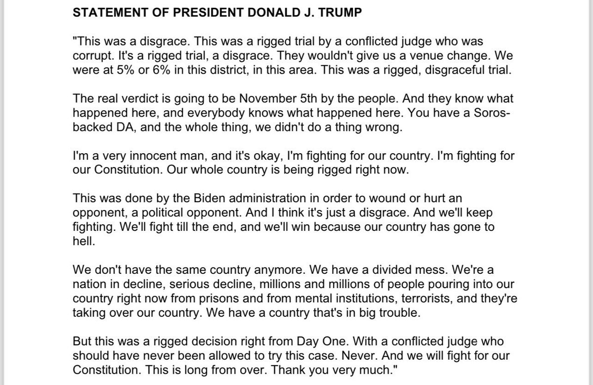 WhaleFUD's tweet image. 🚨 New statement by President Donald Trump