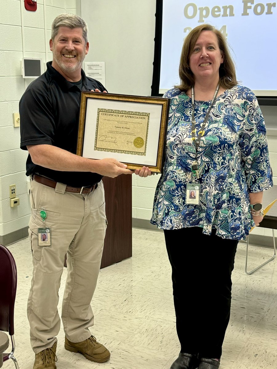 🎉Congratulations to Senior GIS Analyst Ebner on 25 years of service to Chesterfield County!🎉 #weare911 #career
