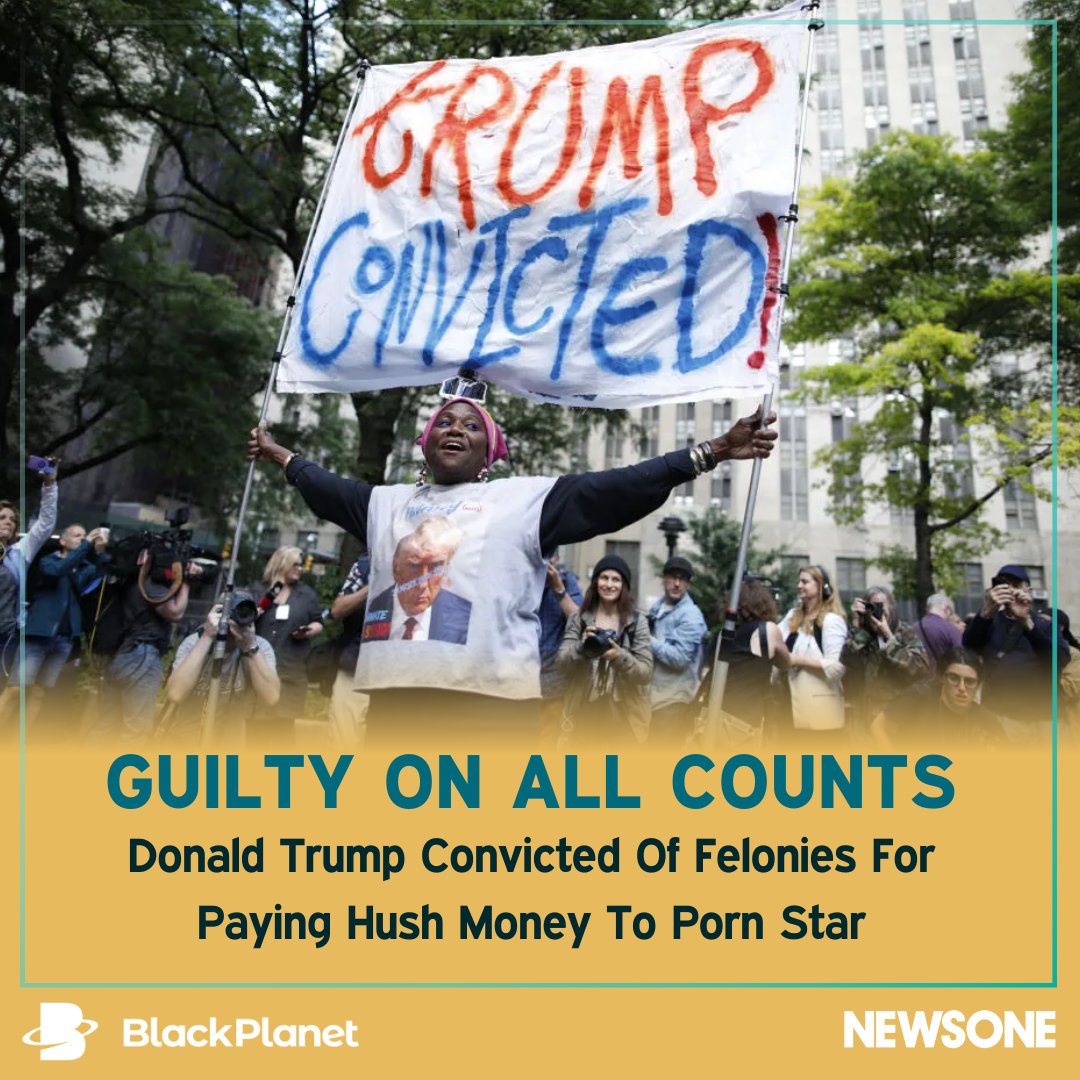 A New York City #jury agreed with Manhattan District Attorney Alvin Bragg that #Trump committed business #fraud and falsified records while trying to hide the payment he made to Stormy Daniels. bit.ly/3wN3mjv