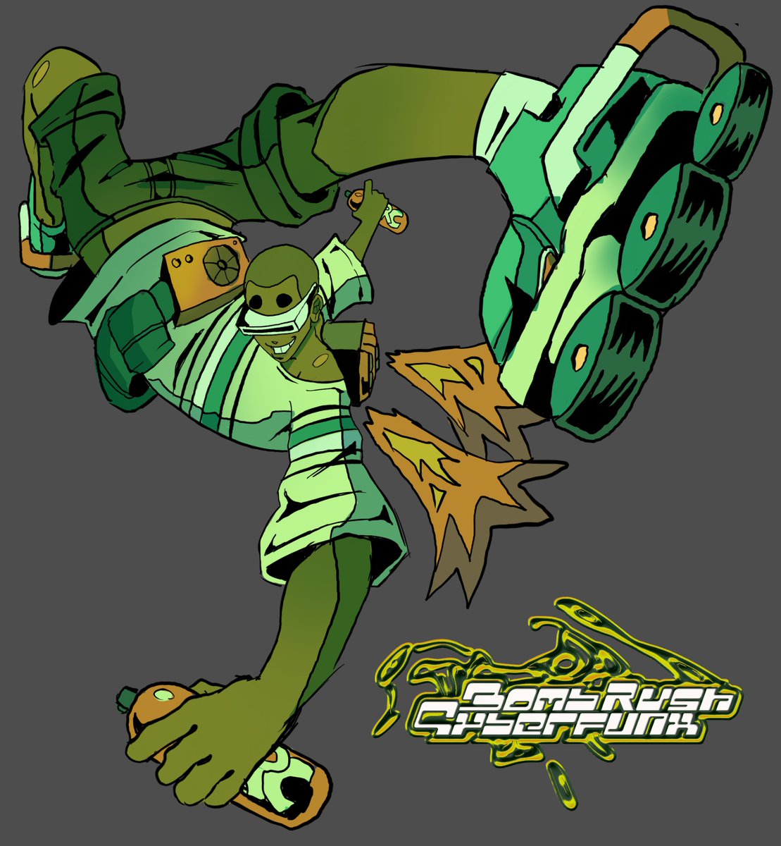 mesh bomb rush cyberfunk