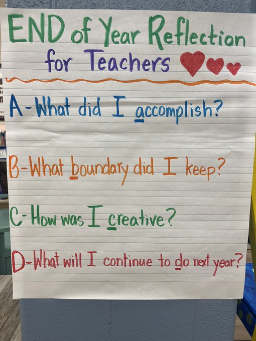 Teacher2Teacher (@teacher2teacher) on Twitter photo As the end of the year approaches, educator <a href="/mrswendymturner/">Wendy Turner, M. Ed. (she/her)</a> encourages you to think about what you accomplished for your Ss – and about how you grew yourself! As the end of the year approaches, educator <a href="/mrswendymturner/">Wendy Turner, M. Ed. (she/her)</a> encourages you to think about what you accomplished for your Ss – and about how you grew yourself!