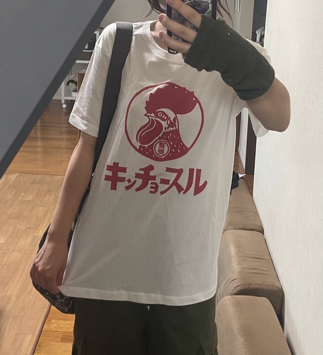 うちのハイセンスTシャツ見て