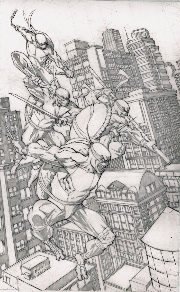 Enjoy as a I show you a TMNT cover! Although theses are not the colors being used for the final cover. gotta show ya! @RyanStegman @Demonpuppy @JoeMadx @Demonpuppy @catapanoart @EDUARDO43144759 @GregCapullo Inks- @Steve_Lachowski @StevenCanon •19 year old - Andrew Gavarrete