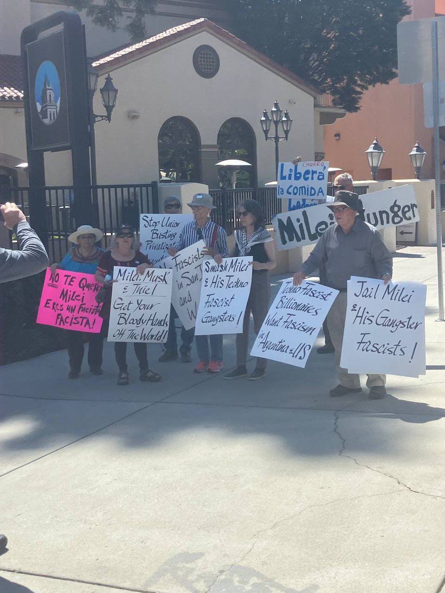 Anti-#Milei protest in San Francisco, California #PartyofCommunistsUSA