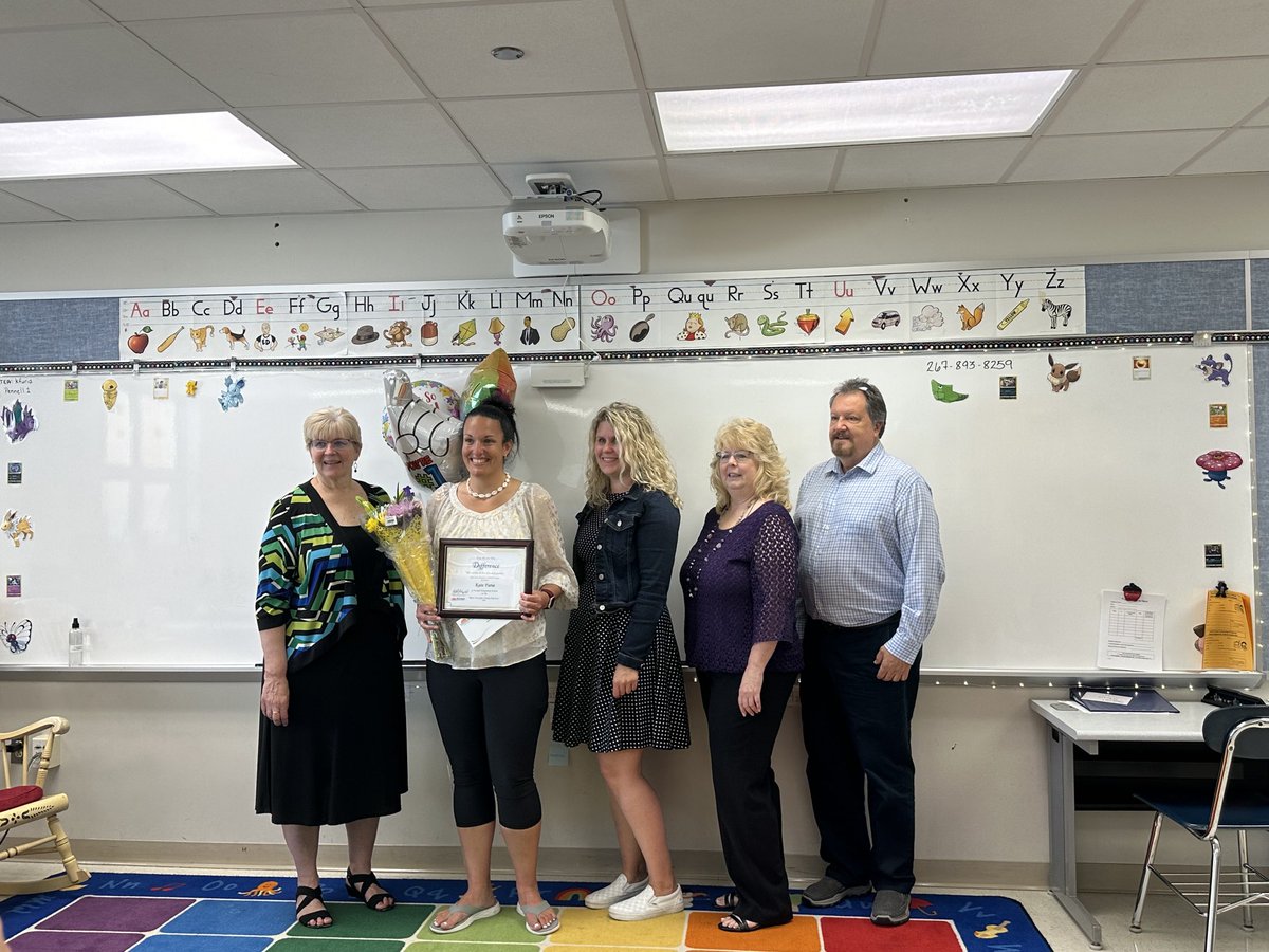 Dr.George Steinhoff (@pdsdsuper) on Twitter photo Congratulations to Pennell Teacher Ms Kate Furia who was honored as a “Best Teacher Under the Sun” by representatives of hometown Sun East Credit Union. So well deserved!! <a href="/PennDelco/">Penn-Delco SD</a> Congratulations to Pennell Teacher Ms Kate Furia who was honored as a “Best Teacher Under the Sun” by representatives of hometown Sun East Credit Union. So well deserved!! <a href="/PennDelco/">Penn-Delco SD</a>