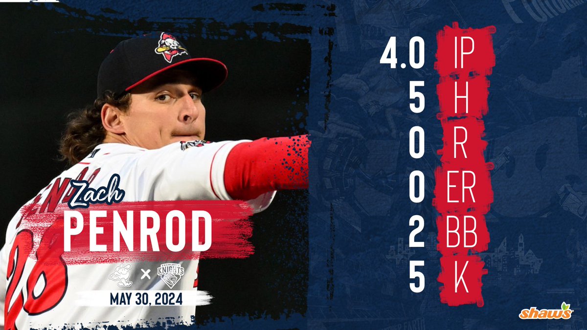 4 shutout innings for Penrod in his Triple-A debut 👏👏