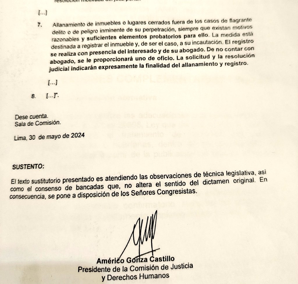 Ahora buscan modificar el delito de organización criminal. Ayer primaron los votos en abstención, al no conseguir hoy nuevamente lo colocan con el mismo texto ¿Qué buscan? No solo fijar estándares más altos en la calificación del delito de organización criminal, sino usar leyes