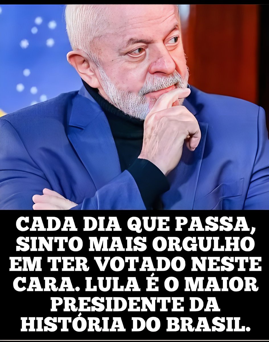 #LulaNossaVoz. Orgulho de ter esse homem como presidente.
