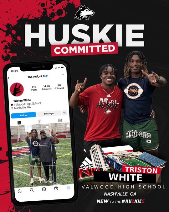 Blessed to say I have committed to the Northern Illinois University!!thank you for this amazing opportunity!! <a href="/NIUCoachHammock/">Thomas Hammock</a> <a href="/tyboles3/">Ty Boles</a> <a href="/CoachHawk__/">Joseph Hawkins</a>  <a href="/CoachBeschorner/">Wesley Beschorner</a> <a href="/coachbradwells/">Brad Wells</a> <a href="/ValwoodFootball/">Valwood Football</a> <a href="/RecruitGeorgia/">Recruit Georgia</a>