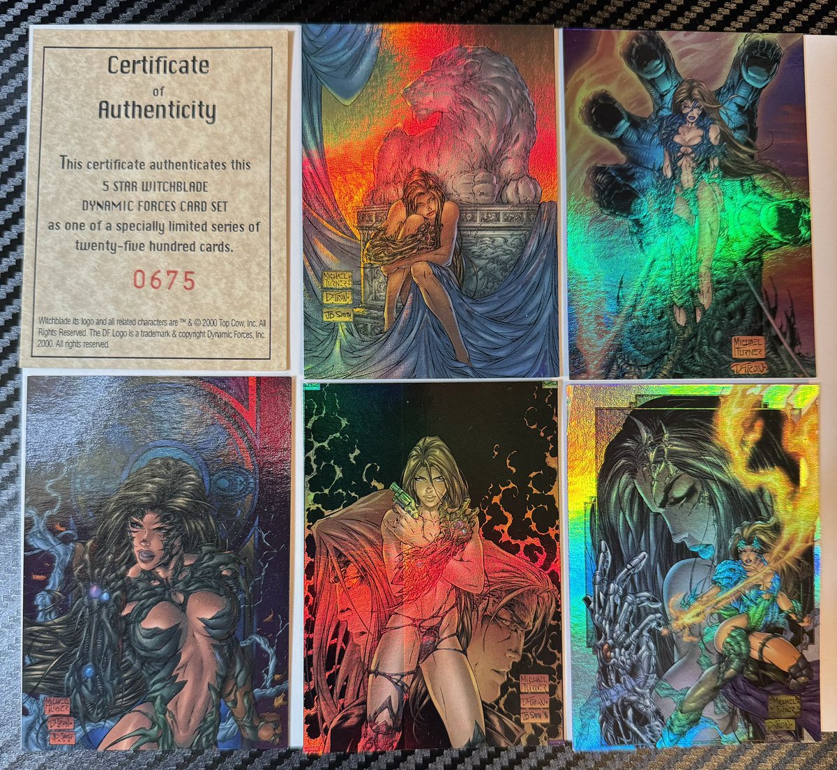 OK, so here they are. These are the cards that I got today when I was at the comic book store. @rholmes0520  @TopCow @DailyTurnerArt