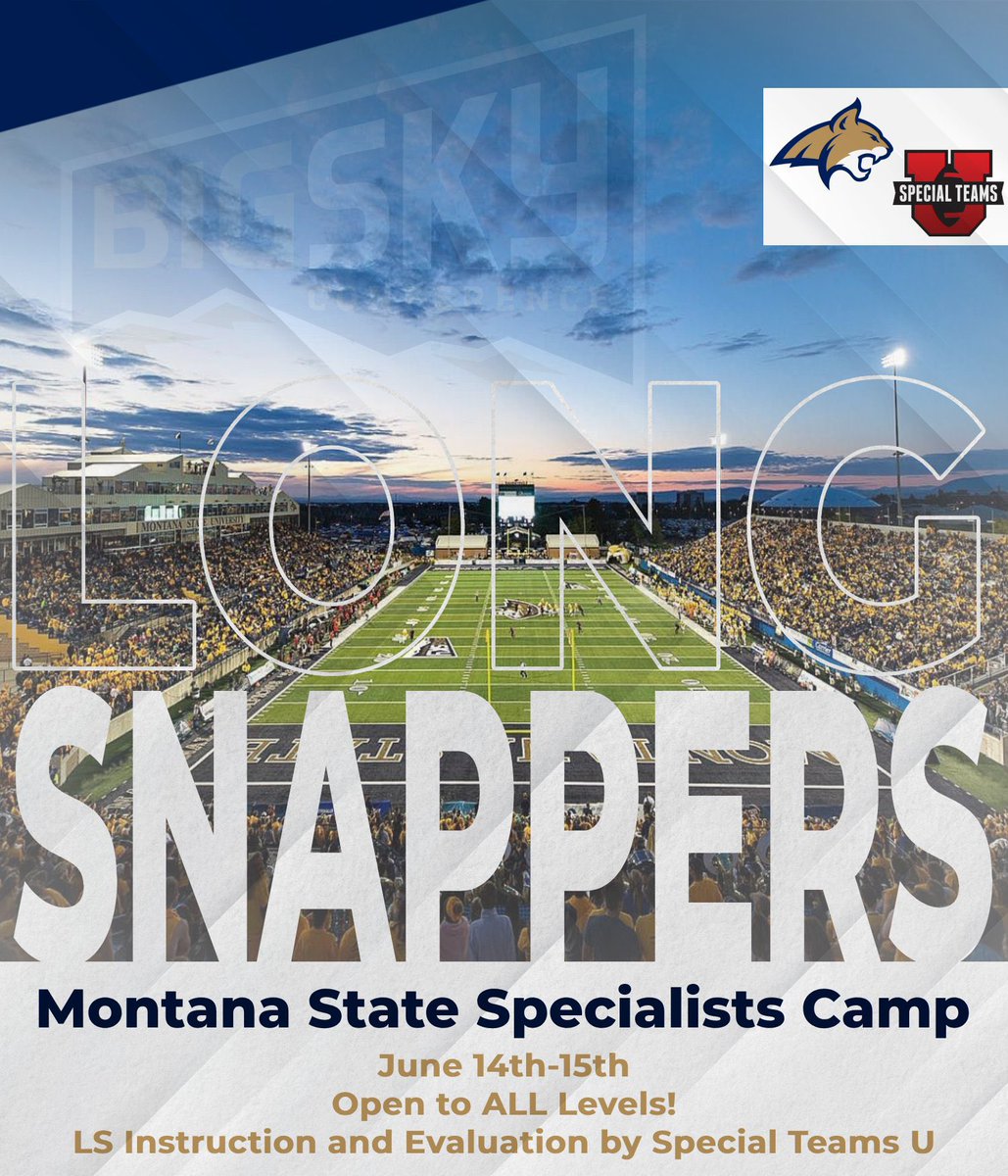 HunterJKing661's tweet photo. I want to say thank you @montanastate @MSUBobcats @MSUBobcats_FB and @SpecialTeamsU for the specialists camp invite, can't wait to show you what I can do. 👍 https://t.co/eN4J0jEztD