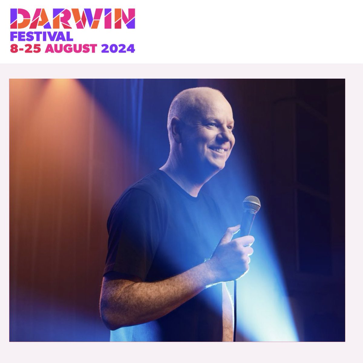 DARWIN! I’m coming back to the festival! This show will sell out. Tix here: darwinfestival.org.au/events/tom-gle…
