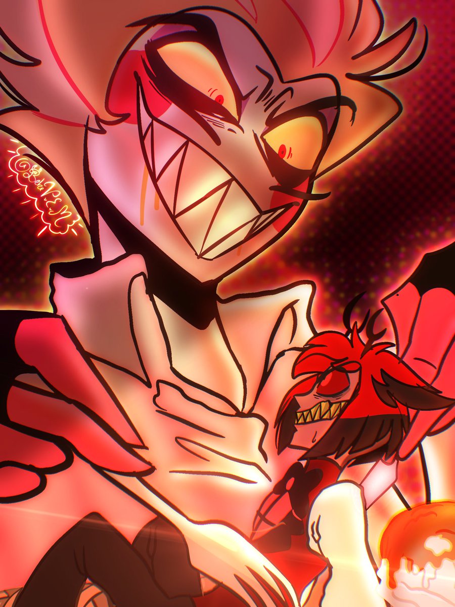 “Who needs a busboy now that you’ve got the chef? (WOOOOWW) Michelin-tasting menu, free à la carte~❤️‍🔥”

📻🍎

#HazbinHotel #HazbinHotelLucifer #HazbinHotelAlastor #HazbinHotelFanart #Radioapple #Fanart #Digitalart