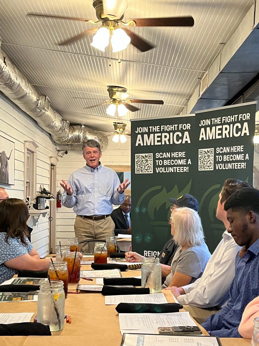 Thanks to everyone who made it out to hear State Rep Tom Leatherwood give a Legislative Update in West TN. The Kitchen Table in Arlington is amazing!