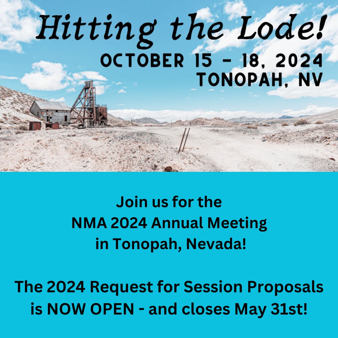 Don't miss out, session proposals are due tomorrow! 
"Hitting the lode: Museums Collaborating" will be in Tonopah, October 15-18.
nevadamuseums.org/nma/2024-annua…