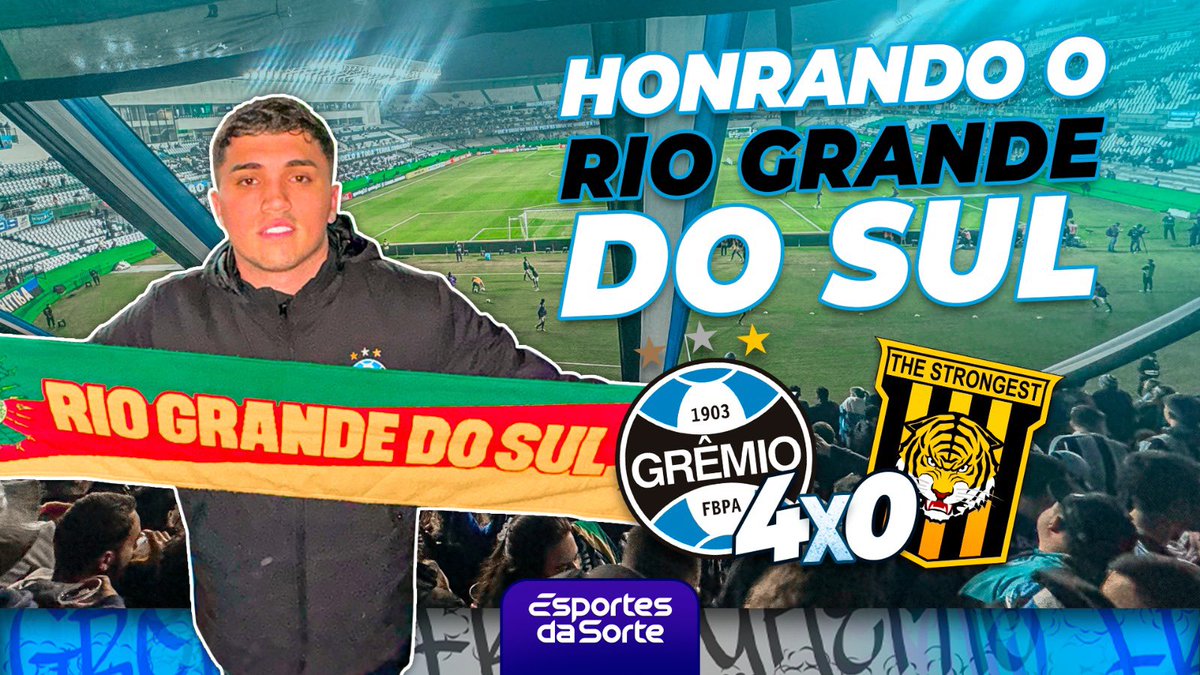 FBITricolor's tweet photo. VÍDEO NOVO NO CANAL!🇪🇪

Nesse, a volta do Grêmio ao futebol. A ida até Curitiba para buscar a vitória na Libertadores.

Emoção, alento e solidariedade. Pré-jogo, muitos relatos sobre o RS e a nossa festa gigantesca no Couto Pereira.

LINK: https://t.co/kPY7XYUl6g https://t.co/greCiNR5gq