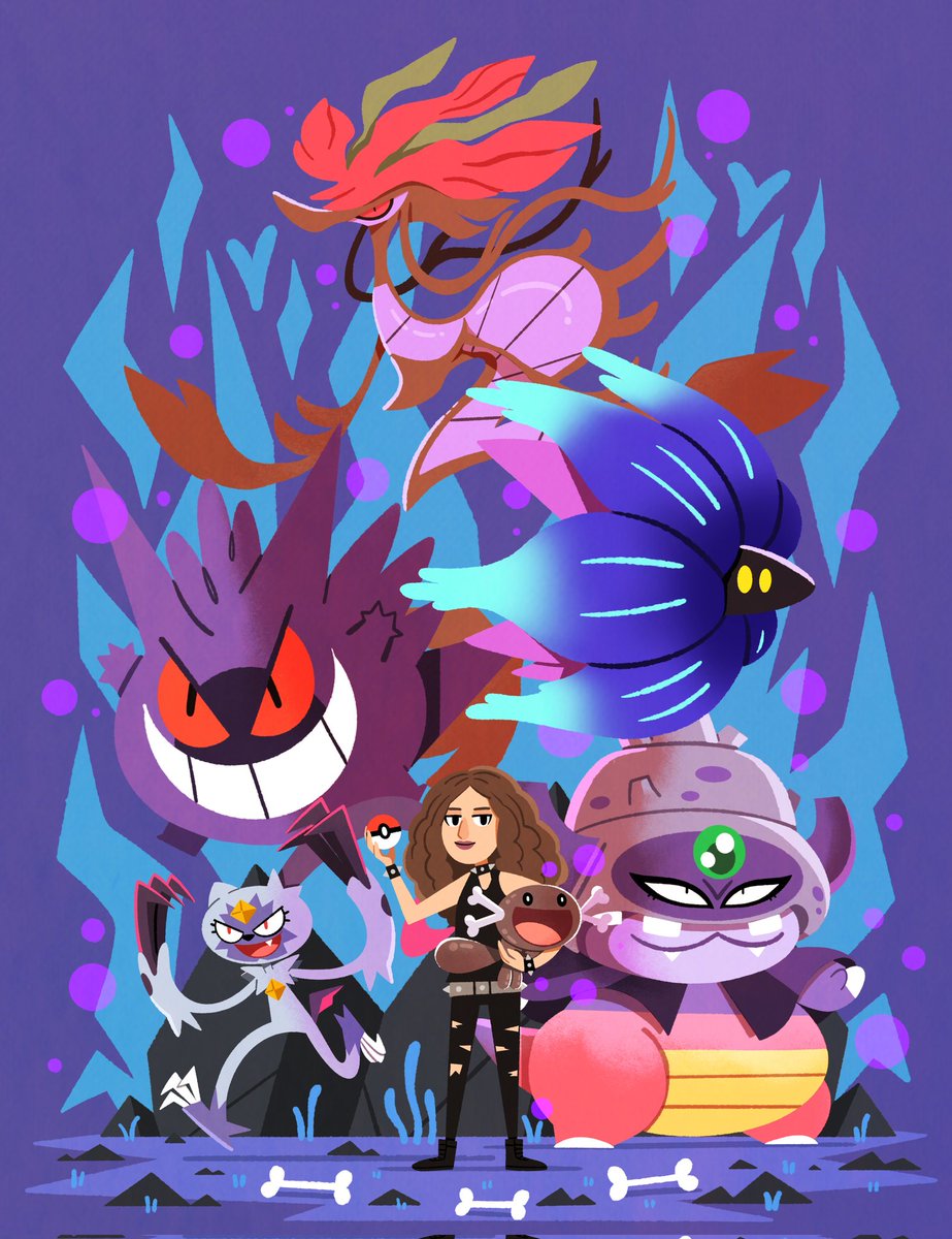 Julesdrawz's tweet image. My current commissions -
6 pokemon team with a trainer $125