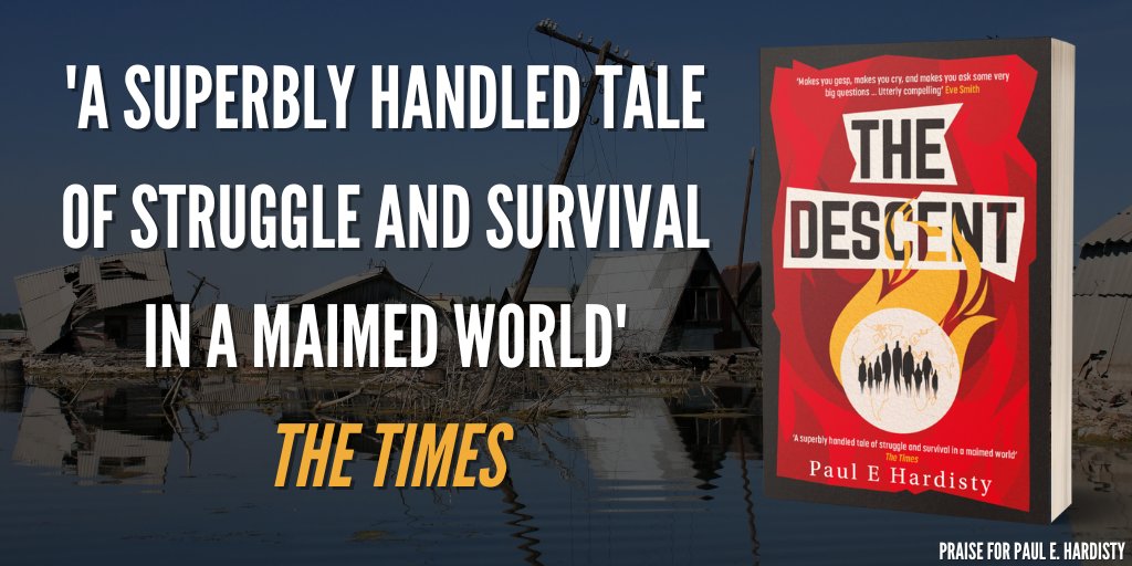 OUT NOW!

@hardisty_paul's BREATHTAKING #ClimateEmergency #thriller #TheDescent

A young man and his family set out on a perilous voyage across a devastated planet to uncover what led the world to disaster…

📲bit.ly/3uKkAwE 
📕geni.us/EPOP

#SFF #BookTwitter