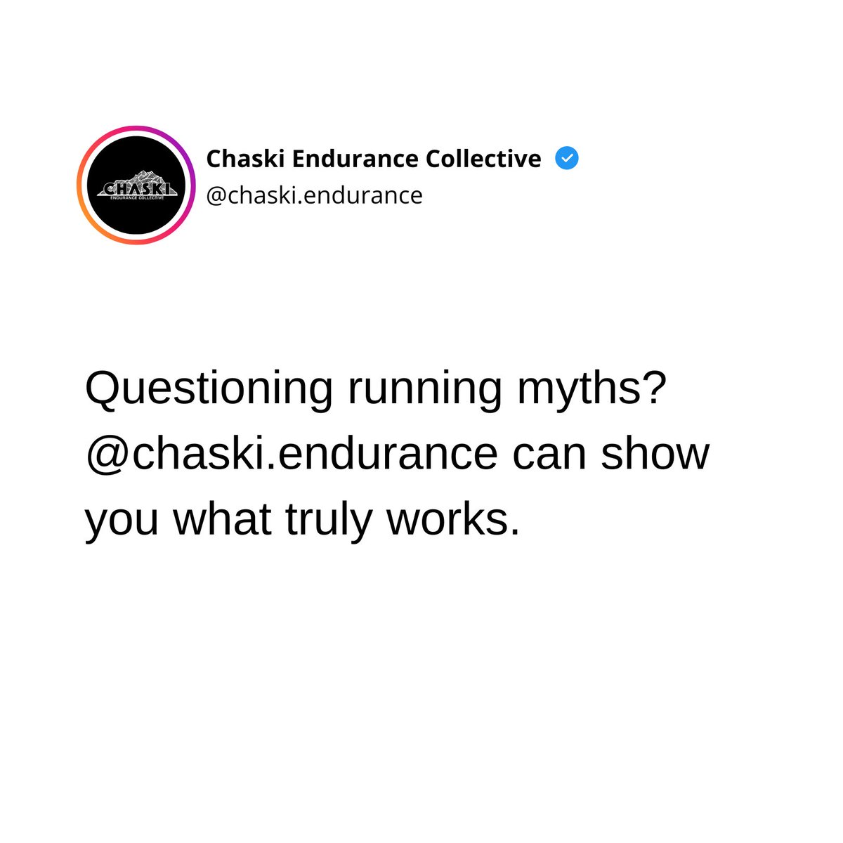 chaskiendurance's tweet image. The Myth That's Holding Back Your Running Progress! 🛑 It's not just about the miles. Learn the truth with @chaski.endurance. #RunningMyths #QualityOverQuantity #EfficientTraining