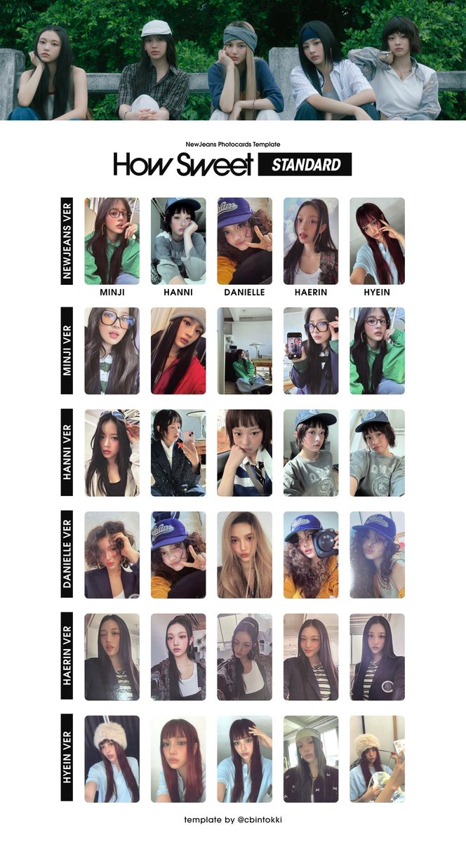 cbintokki's tweet photo. NewJeans x How Sweet Template

★ OT5 — all pcs / members / ver / Minji
★ drive: https://t.co/hwdFGoa8Zh
— for personal use, don't remove my @
— pc > ctto

t. NewJeans 뉴진스 Minji 민지 Hanni 하니 Danielle 다니엘 Haerin 해린 Hyein 혜인 NewJeans 뉴진스 포카 wishlist photocard https://t.co/XOoMvFV15c
