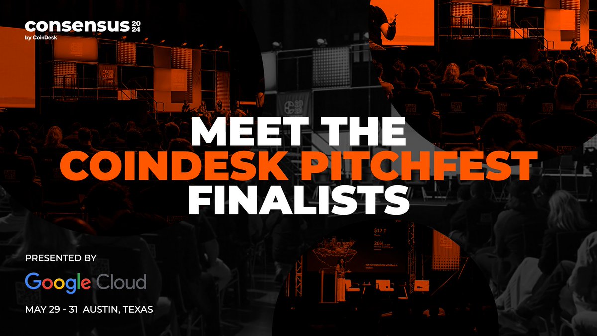 consensus2027's tweet photo. 🌐 Let's celebrate our #Consensus2024 PitchFest finalists today! 

Huge kudos to @coinplus, @Quantinium_fdn, @NeuroMeshInfo, @ETHGASofficial and @EvilGeniusGames for their hard work and vision. 🌟

Catch the finals tomorrow at 10 a.m. at Startup Village. https://t.co/rYyXbj5LZ2 https://t.co/Ig15ijxw8C
