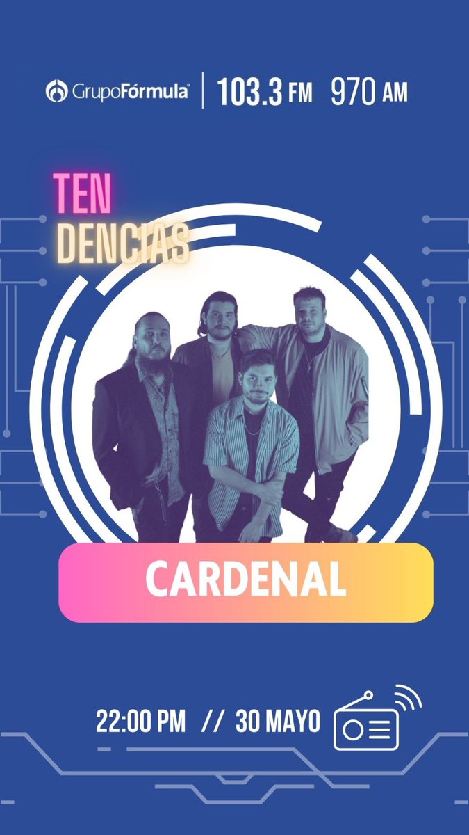 Amigos hoy a las 20:00hrs estaremos en entrevista en Radio Formula 103.3FM 🎶 ¡Únanse con nosotros!

radioformula.com.mx/p/en-vivo/1033…