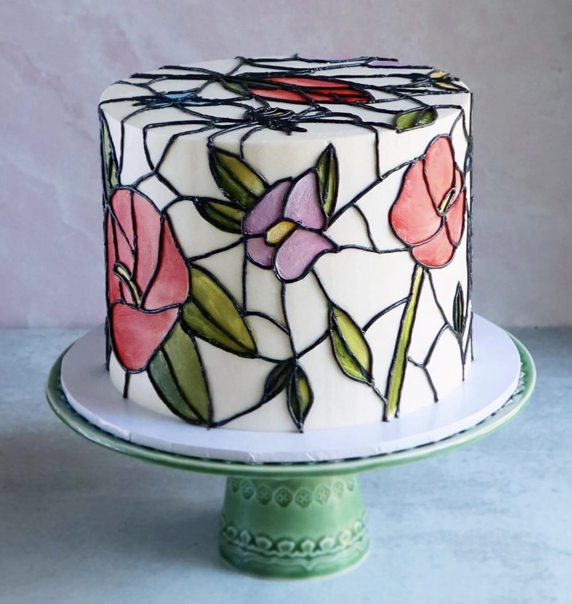 Clever… stained glass cake