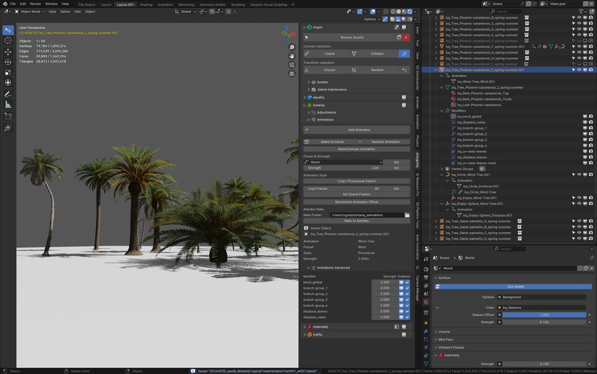 satishgoda's tweet image. Super impressed by @polygoniq’s botaniq asset library. I cannot wait to explore more of the library and integrate them into my personal projects. #b3d #assetlibrary #floraandfauna