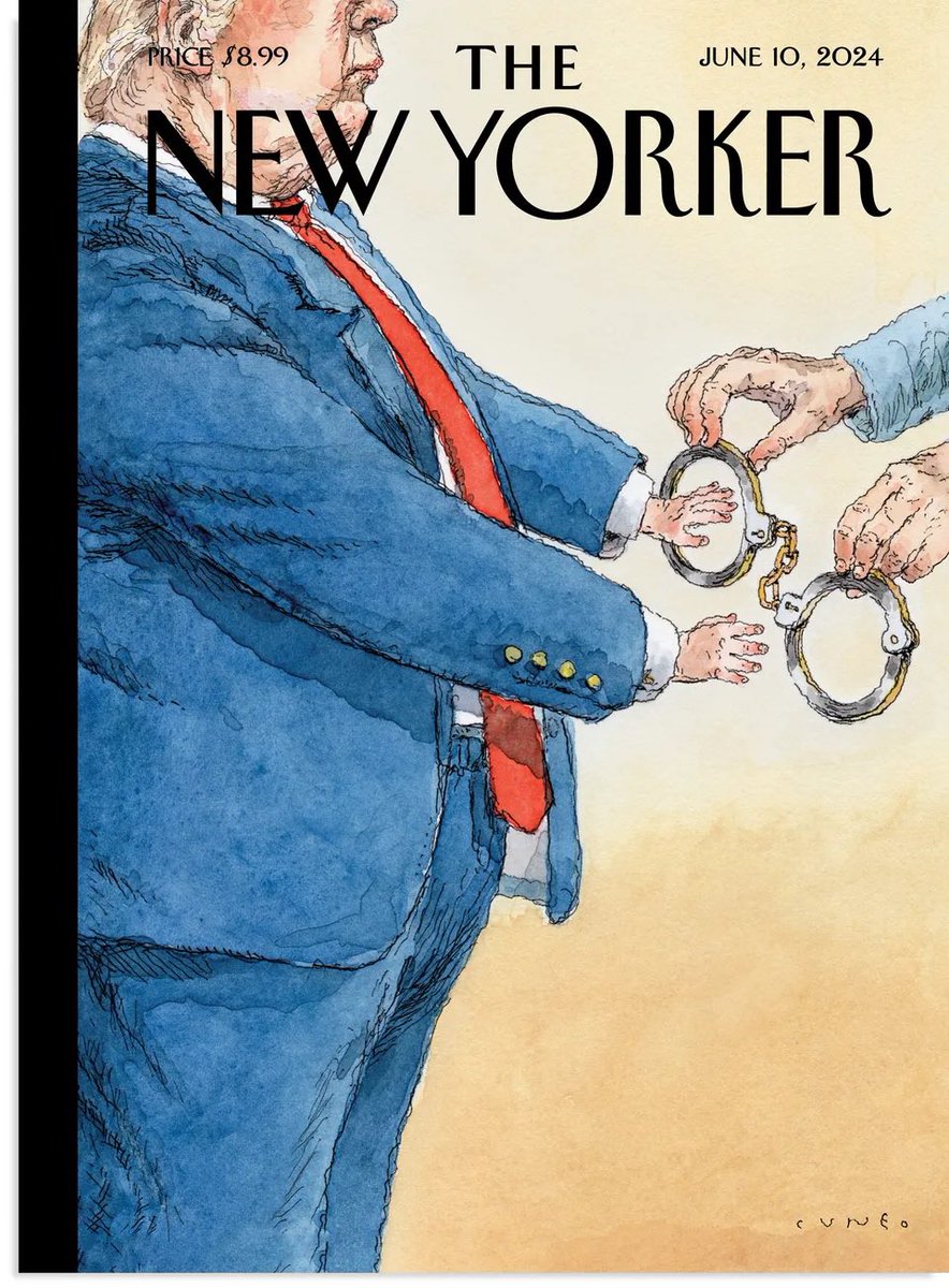 Next Week’s cover from The New Yorker 🤣😝 “A man of conviction”