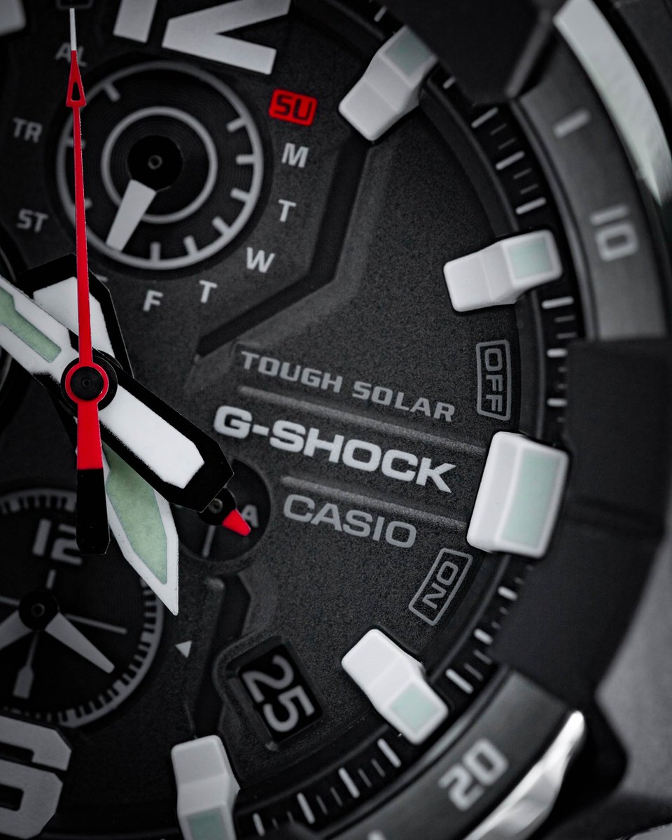 With all the advances in aviation, it only makes sense that aviator watches evolve alongside the planes themselves. The new CASIO G-SHOCK GRAVITYMASTER GRB300 #watches are a fitting complement for modern aviation, featuring a Carbon Core Guard, G-SHOCK’s legendary toughness, and