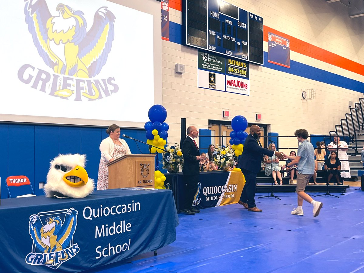 Robert L. Stevens, II (@robertlstevens) on Twitter photo Sending our 8th graders off in style! We are so proud of them and all their collective accomplishments.
πWe Are <a href="/QMSGriffins/">Quioccasin Middle School</a>π Sending our 8th graders off in style! We are so proud of them and all their collective accomplishments.
πWe Are <a href="/QMSGriffins/">Quioccasin Middle School</a>π