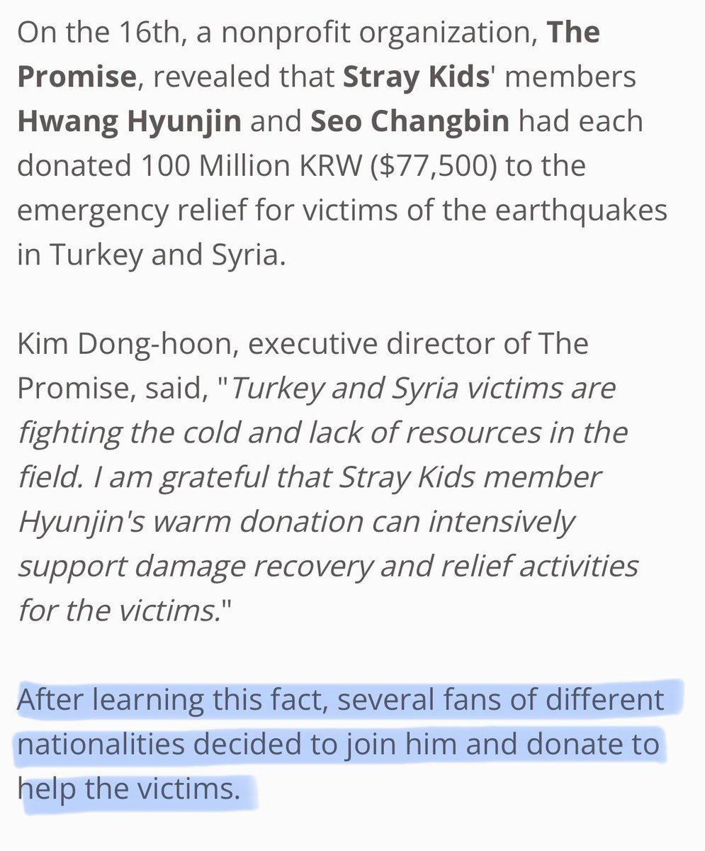 Remember last year when Bin and Hyun donated 200 million won and that encouraged fans to donate as well. 

THIS is why it’s important for them to speak up. Idols are capable of making HUGE change. 

#StayForPalestine
#JYPEDivestFromZionism