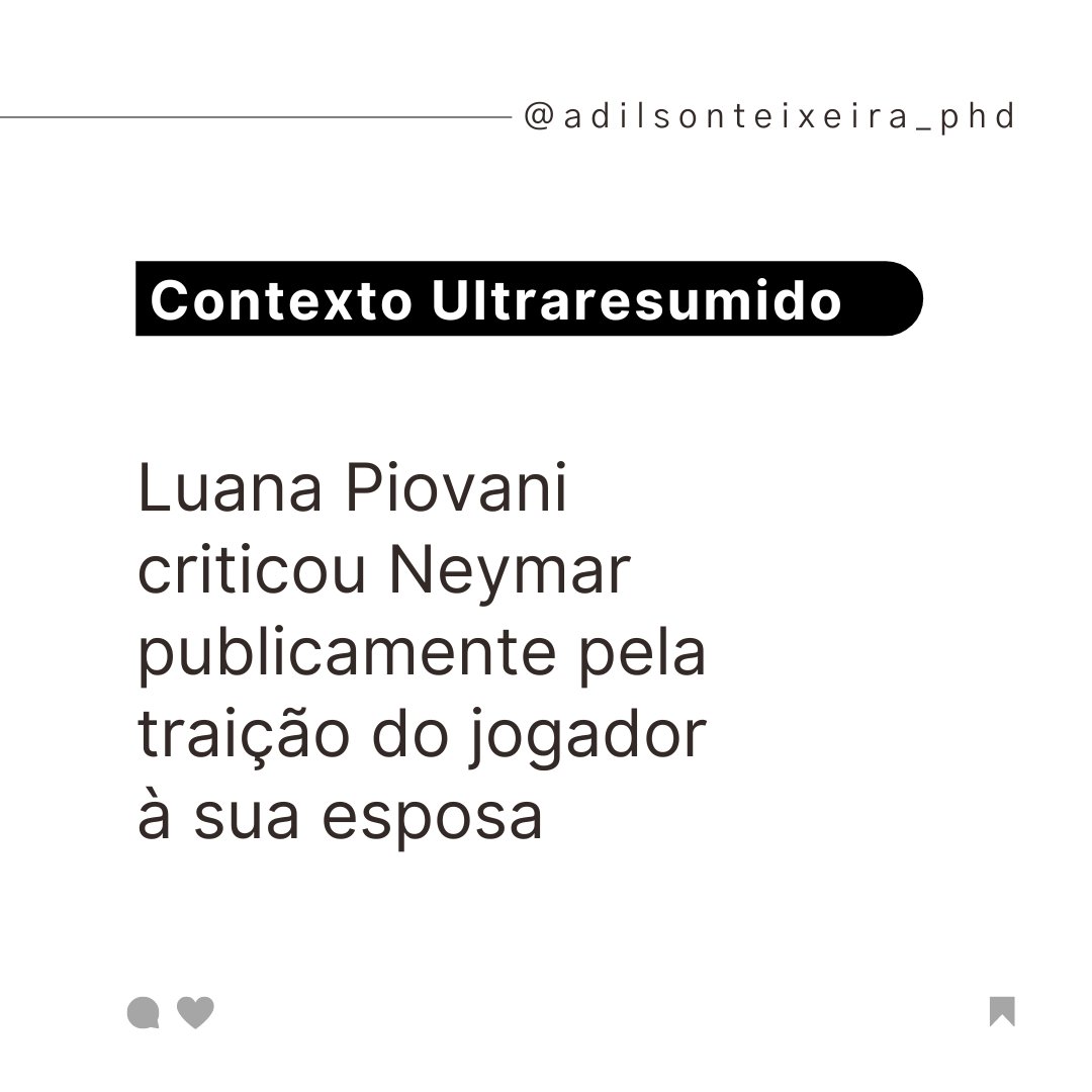 adilson_phd's tweet photo. Comunicação estratégica também inclui a capacidade de transmitir mensagens ao nosso público mesmo sem usar quaisquer palavras. O caso Luana Piovani x Neymar Jr. exemplifica muito bem essa situação. Será que a escolha dessas fotos foi apenas um acaso? https://t.co/Zp9NTlaCpE