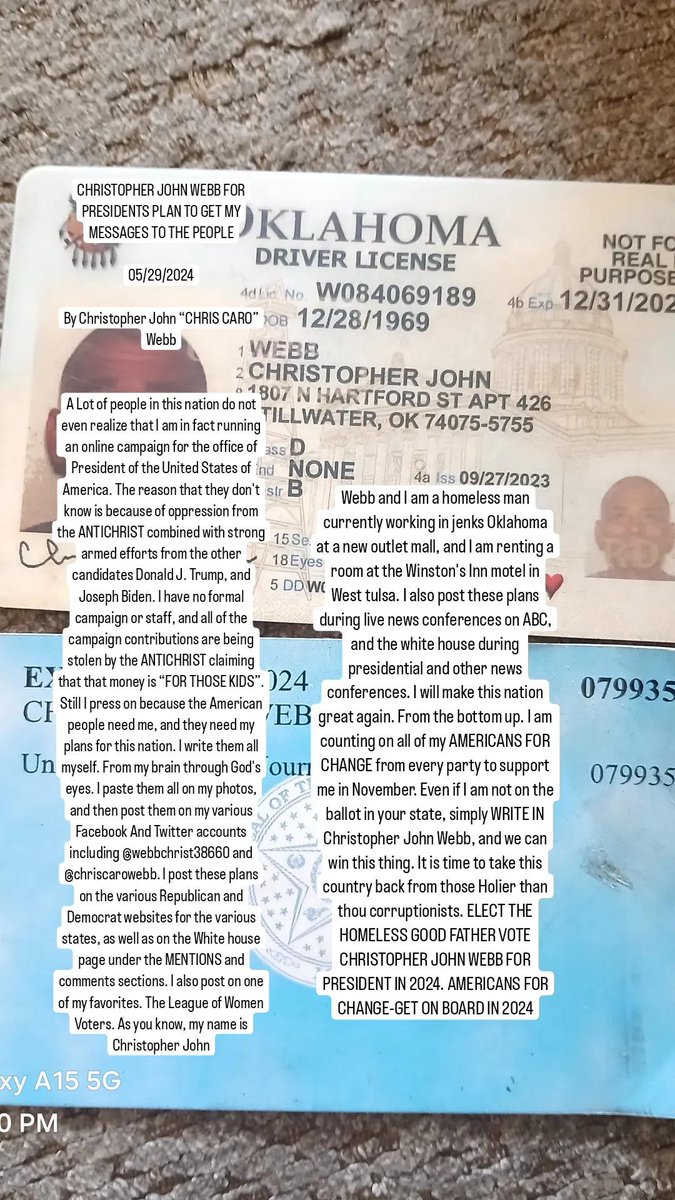 You would be stupid to waste your vote on him regardless of the verdict. Biden too. Neither one of them has offered even 1 single plan to fix our nations problems. READ MY PHOTOS. I AM FOR REAL. VOTE WEBB FOR PRESIDENT IN 2024
<a href="/WAGOP/">Washington State GOP</a>
<a href="/washdems/">Washington Democrats</a>
<a href="/LaDemos/">Louisiana Democrats</a>
<a href="/cologop/">Colorado Republican Party</a>
<a href="/coloradodems/">Colorado Dems 🇺🇸</a>