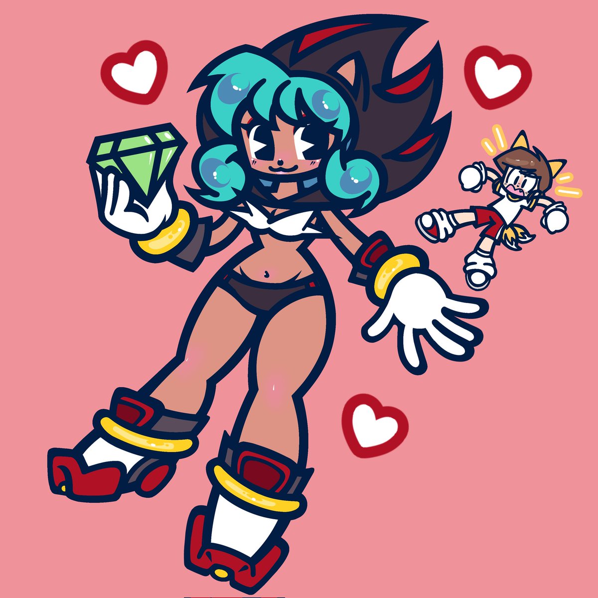 🖤⚡
#uruseiyatsura #shadowthehedgehog