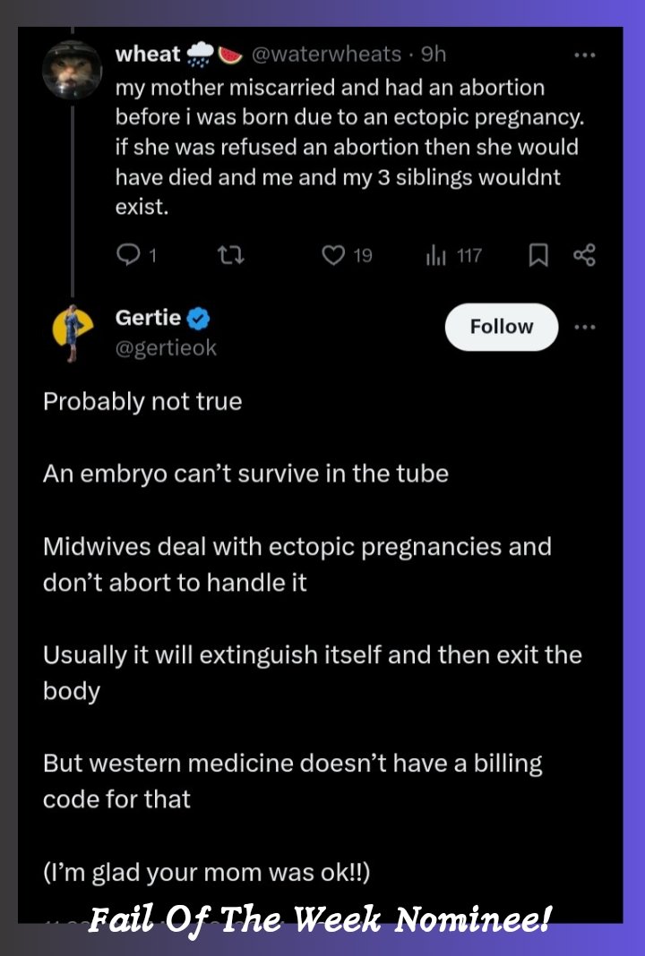 Peddling medical misinformation is dangerous. Ectopic pregnancies require medical intervention and are life threatening if medical care isn't recieved. Compliments of @barrenessblack2