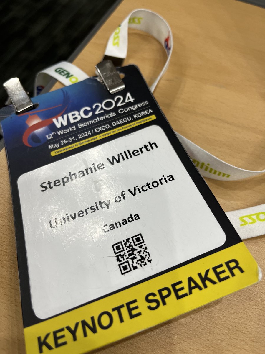 Dr. Willerth (@drwillerth) on Twitter photo Looking forward to talking on #3dprinting when keynoting the last session of <a href="/2024Wbc/">12th World Biomaterials Congress (WBC 2024)</a> #wbc2024 Looking forward to talking on #3dprinting when keynoting the last session of <a href="/2024Wbc/">12th World Biomaterials Congress (WBC 2024)</a> #wbc2024