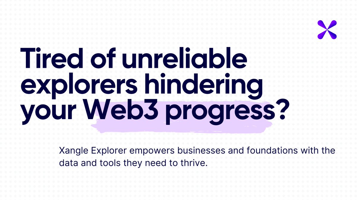 Xangle_official's tweet image. Tired of unreliable explorers hindering your Web3 progress? 
#Xangle Explorer is our enterprise-grade solution built for today’s #Web3 world: from robust basic features to unparalleled stability and accuracy.

#web3explorer #explorer #data