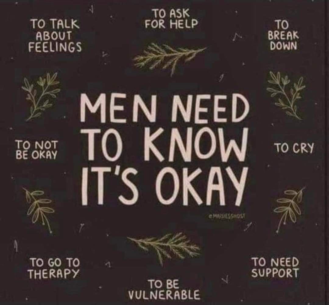 -With tomorrow being the last day of Mental Health Awareness month let’s remind the dudes

#MentalHealthMatters 🗣️💚🧠