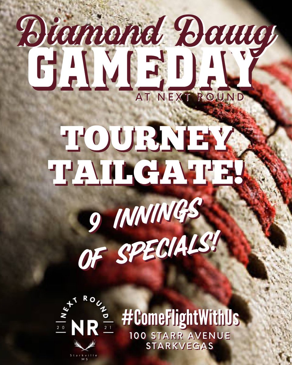nextround_stark's tweet photo. ⚾️ MAROON FRIDAY ⚾️

DAWGS vs The Johnnies

$2 Domestics &amp; Coronas
$3 Hot Dawgs
$4 Burgers
$5 Margs
$6 Brat Dawgs
$7 Old Fashioneds
$8 Dips

#ComeTailgateWithUs 🥃 #HailState https://t.co/8liX50w0mW