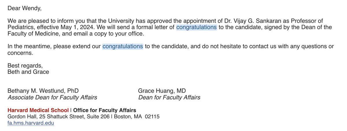 Vijay Sankaran (@bloodgenes) on Twitter photo 20 years ago I was finishing my first year at <a href="/harvardmed/">Harvard Medical School</a>... Never did I imagine I would be here today. Grateful to all the incredible lab members past and present, amazing mentors, remarkable colleagues, and others who have made this possible! 🙏 for all those who wrote letters! 20 years ago I was finishing my first year at <a href="/harvardmed/">Harvard Medical School</a>... Never did I imagine I would be here today. Grateful to all the incredible lab members past and present, amazing mentors, remarkable colleagues, and others who have made this possible! 🙏 for all those who wrote letters!