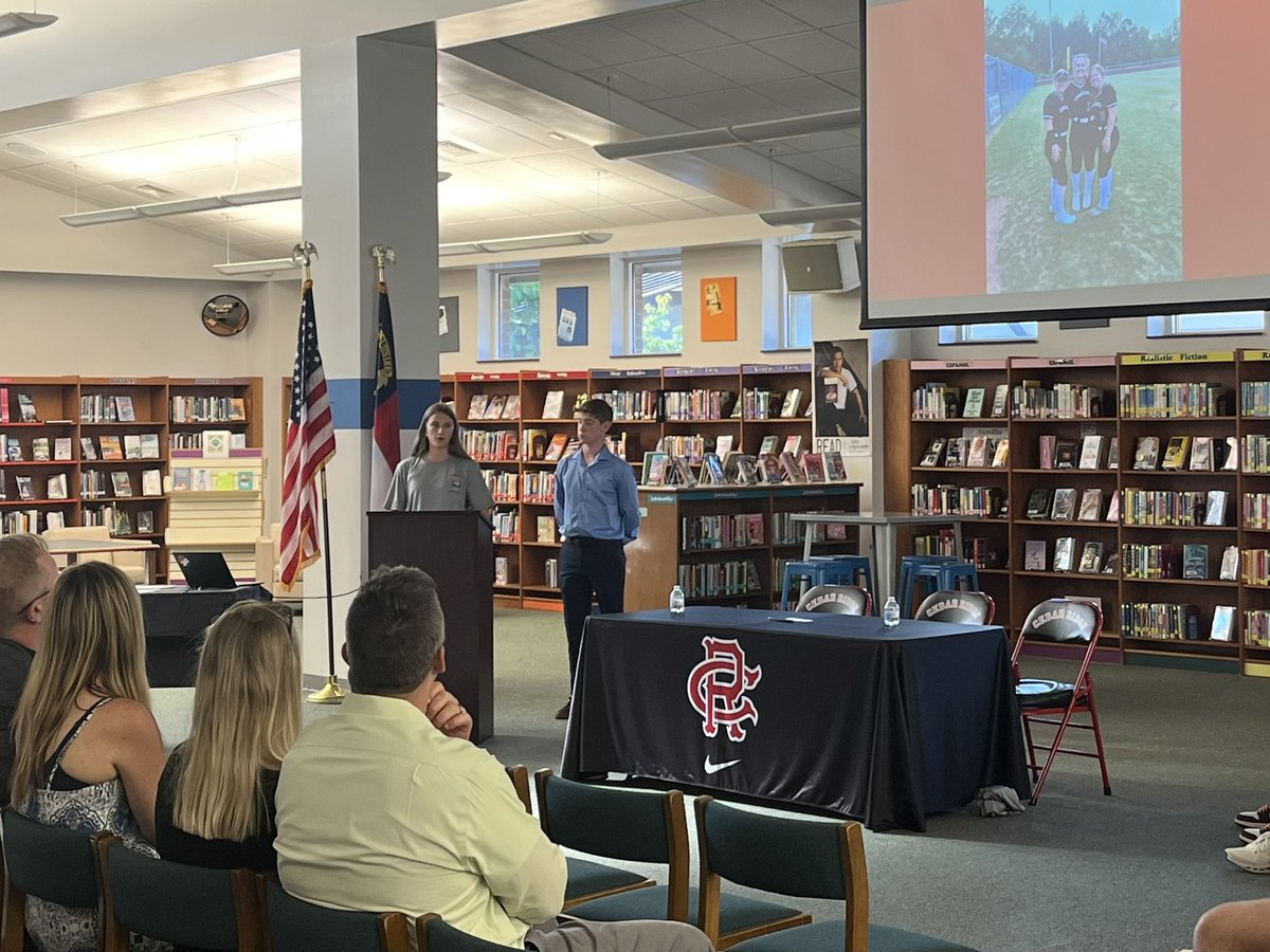 Thank you <a href="/CRHSHypepack/">Cedar Ridge High School Hype Pack</a> athletics for the invite to speak to your athletes, parents, and coaches. Enjoy your summer! 
<a href="/UnionPinesHs/">Union Pines High School</a> 
<a href="/NCHSAA/">NCHSAA</a>
<a href="/nchsaaSAAC/">NCHSAA SAAC</a>