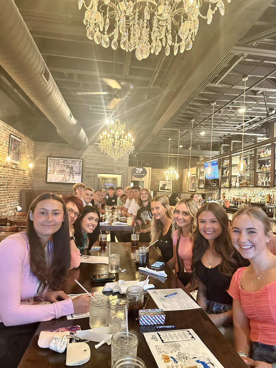 Our team meal before the big day tomorrow!