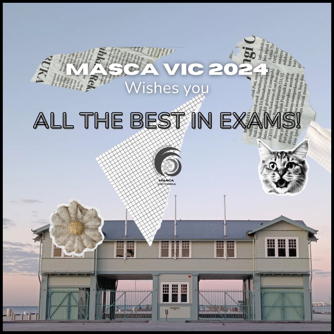 MASCA_Vic's tweet photo. MASCA Victoria would like to wish all students
GOOD LUCK with their exams 📝 https://t.co/CEIX8L9nrV