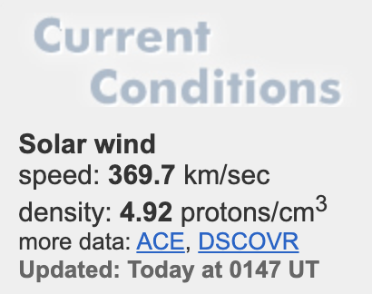 Solar Wind Speed 3 6 9 ⚡️