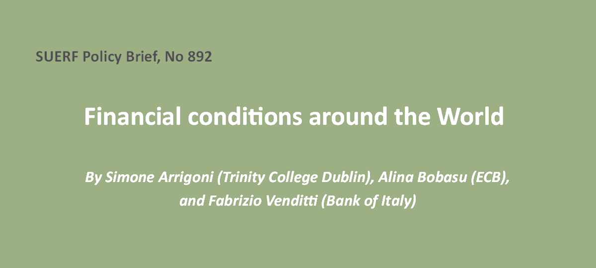 suerf_org's tweet photo. #SUERFpolicybrief “Financial conditions around the World” by Simone Arrigoni (@tcddublin), Alina Bobasu (@ecb) and Fabrizio Venditti (@bancaditalia) https://t.co/HofAbnT8YC
#FinancialConditions #FCI #QuantileRegressions #BankingCrises https://t.co/plOphQIC3l